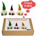 3 Pack Gnome Needle Felting Kit for Beginners, Craft Supplies - Image 3