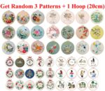 Flower Embroidery Kit - I Love Nature - 4 Animal Embroidery Pattern - Embroidery Starter Kit Include Everything to Make - Image 10