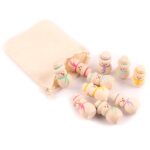10 Pack Dolls Wooden Peg Figures Wood Craft Kit - Image 8