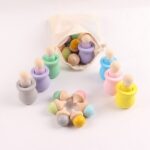 10 Pack Dolls Wooden Peg Figures Wood Craft Kit - Image 2