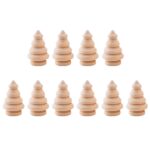 10 Pack Dolls Wooden Peg Figures Wood Craft Kit - Image 5