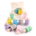 10 Pack Dolls Wooden Peg Figures Wood Craft Kit - Image 10