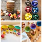 10 Pack Acorns Wooden Peg Dolls - Wooden Toys Figures Wood Craft Kit - Image 2