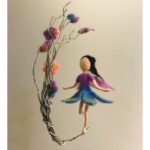 Fairy Needle Felting Kit - Iron Tree in Blossom - Gift for Mother's Day Easy for Beginners - Image 3