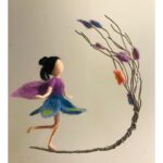 Fairy Needle Felting Kit - Iron Tree in Blossom - Gift for Mother's Day Easy for Beginners - Image 2