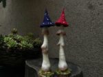 Blue and Red Mushroom Fairy Needle Felting Kits Gift for Mom Easy for Beginners