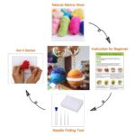 2 Pack Planets Needle Felting Kit for Beginners 2inch Diameter Video Instruction - Image 2