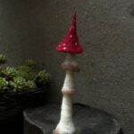 Blue and Red Mushroom Fairy Needle Felting Kits Gift for Mom Easy for Beginners - Image 6
