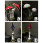Blue and Red Mushroom Fairy Needle Felting Kits Gift for Mom Easy for Beginners - Image 2