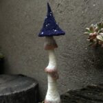 Blue and Red Mushroom Fairy Needle Felting Kits Gift for Mom Easy for Beginners - Image 5