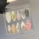 Free Style 3D Gel on Almond Press On Nails, Acrylic Nail Art, Luxury Handmade Fake Nails, Birthday Event Nail, Fairy Core Nails - Image 2