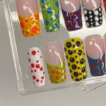 Colourful Free Style 3D Gel Short Coffin Press On Nails, Luxury Handmade Fake Nails, Birthday Event Nail, Fairy Core Nails - Image 3