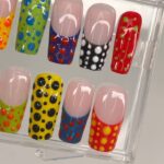 Colourful Free Style 3D Gel Short Coffin Press On Nails, Luxury Handmade Fake Nails, Birthday Event Nail, Fairy Core Nails - Image 2