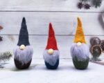 Little Bearded Woodland Gnome Needle Felted Gnome Made to Order Handmade Craft for Christmas - Image 6