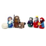 Nativity Set Needle Felting Kits including Everything to Make 4" (10cm) with English Instructions Mother's Day Present