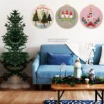 3 Pack Christmas Embroidery Kits for Beginners Personalized Gifts 8 inch Hoop Art Craft Kits for Mom, Kids - Image 5