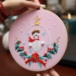 3 Pack Christmas Embroidery Kits for Beginners Personalized Gifts 8 inch Hoop Art Craft Kits for Mom, Kids - Image 4