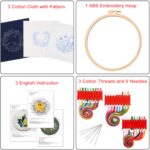 3 Pack Christmas Embroidery Kits for Beginners Personalized Gifts 8 inch Hoop Art Craft Kits for Mom, Kids - Image 6