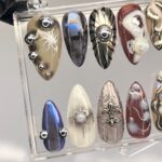 Free Style Purple & Silver Long Stiletto Press On Goth Nail, Custom Gothic Fake Nails, Punk, Y2K Nails, Photoshoot/Event/Prom Nail - Image 5