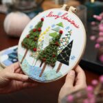 Gnomes Embroidery Kit for Beginners Christmas Pattern Personalized Gifts 8 inch Hoop Art Craft Kits for Mom, Kids - Image 7