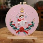 Gnomes Embroidery Kit for Beginners Christmas Pattern Personalized Gifts 8 inch Hoop Art Craft Kits for Mom, Kids - Image 10