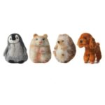 Animal Needle Felting Kits for Beginners Craft Kit Christmas Gift for Mom, Grandma, Kids