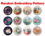 Embroidery Starter Kit: Random Patterns, English Instructions (No Hoop) - Image 4