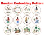 Embroidery Starter Kit: Random Patterns, English Instructions (No Hoop) - Image 3