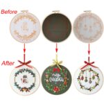 Embroidery Starter Kit: Random Patterns, English Instructions (No Hoop) - Image 10