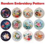 Flower Embroidery Patterns Easy for Beginners with English Instruction DIY Craft Kit Embroidery Kits