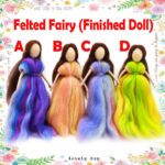 Needle Felted Fairy Ornament, 8 inch, Baby Mobile Decor - Image 2