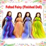 Needle Felted Fairy Ornament, 8 inch, Baby Mobile Decor