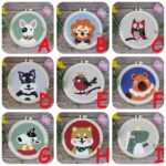 Dog Punch Needle Kit for Beginners, Full Set (8" Hoop) - Image 5