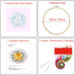 Robin Embroidery Kit – Beginner DIY Craft, 8 inch (4 Pack) - Image 10