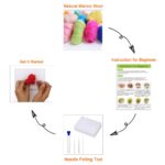Fairy Needle Felting Kit on Rattan, DIY Craft for Beginners - Image 6