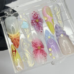 Fairy Dream Flower Garden Long Almond Press On Nails, 3D Gel Fairycore Fake Nails, Dreamy Nails for Birthday Vacation Holiday - Image 3