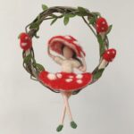 Fairy Needle Felting Kit on Rattan, DIY Craft for Beginners - Image 4
