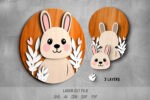 Baby name sign SVG Bundle. Laser cut file for Glowforge. Cute animals - Image 4