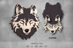 Forest animals SVG Bundle. Laser cut file for Glowforge. Nature, Lynx, Bear - Image 3