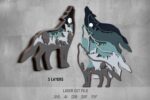 Forest animals SVG Bundle. Laser cut file for Glowforge. Nature, Mountains - Image 3