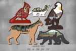 Animals SVG Bundle. Laser cut file for Glowforge. Nature, Forest, Birds