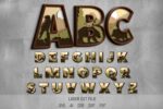 Nature Alphabet SVG. Laser cut file for Glowforge. Forest animals, mountains