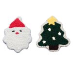 2 Pieces Coffee Coasters Punch Needle Starter Kits Christmas Craft Gifts for Mom