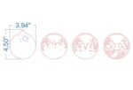 Christmas Tree Toy SVG Bundle. Laser cut file for Glowforge. Christmas ornament, forest animals, winter night - Image 10