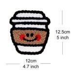2 Pieces Coffee Coasters Punch Needle Starter Kits Christmas Craft Gifts for Mom - Image 6