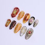 Renaissance Inspried 3D Press On Nails, Royal Theme Fake Nails Art, Unique Design Nails For Holiday Birthday Vacation - Image 2