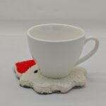 2 Pieces Coffee Coasters Punch Needle Starter Kits Christmas Craft Gifts for Mom - Image 2