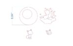 Baby Name Sign SVG Bundle. Laser cut file for Glowforge. Moon, cloud, wolf, unicorn - Image 10