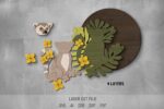 Jungle Animals SVG Bundle. Laser cut file for Glowforge. Nature, chameleon, koala, sloth, lemur - Image 4