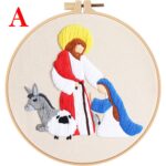 Nativity Embroidery Kit for Beginner - Hoop Art Including Everything to Make, Female Gift - Image 3